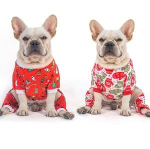 NWOT CuteBone 2-pack Christmas Dog Pajamas XS